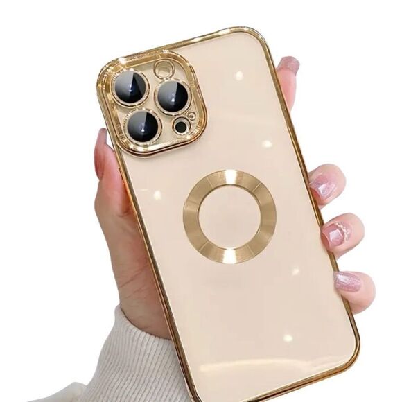 Golden Rose Case for iPhone 15 PRO Max - Picture 1 of 4